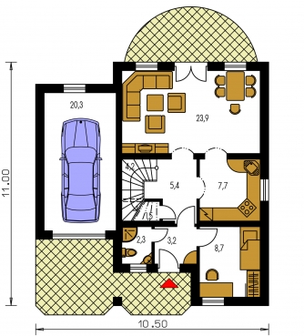 Floor plan of ground floor - PREMIER 151